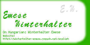 emese winterhalter business card